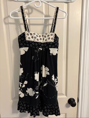 Johnny Martin Black and White Floral Sundress